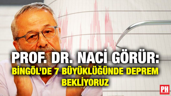 Prof. Dr. Naci Görür: Bingöl’de 7 Büyüklüğünde Deprem Bekliyoruz