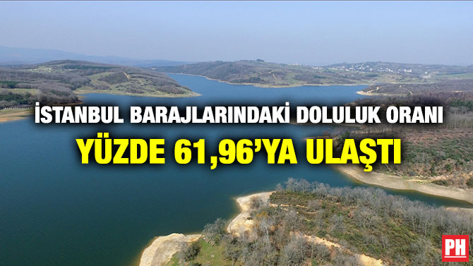 İstanbul Barajlarındaki Doluluk Oranı Yüzde 61,96’ya Ulaştı