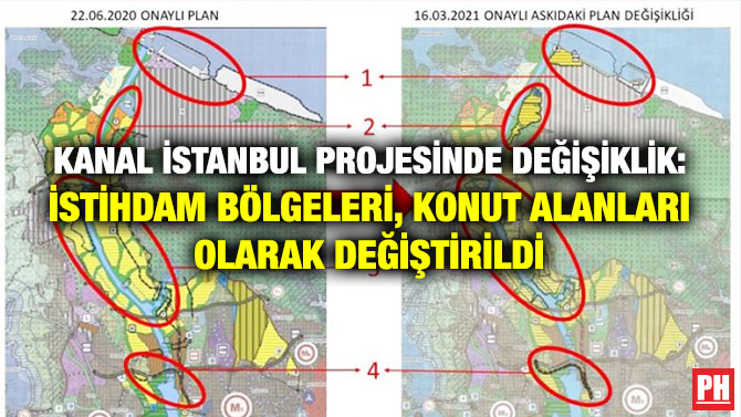 Kanal İstanbul Projesinde Değişiklik: İstihdam Bölgeleri, Konut Alanları Olarak Değiştirildi