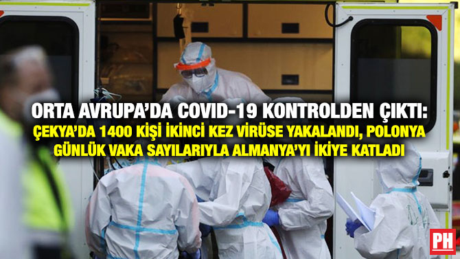 Orta Avrupa’da Covid-19 Kontrolden Çıktı: Çekya’da 1400 Kişi İkinci Kez Virüse Yakalandı, Polonya Günlük Vaka Sayılarıyla Almanya’yı İkiye Katladı