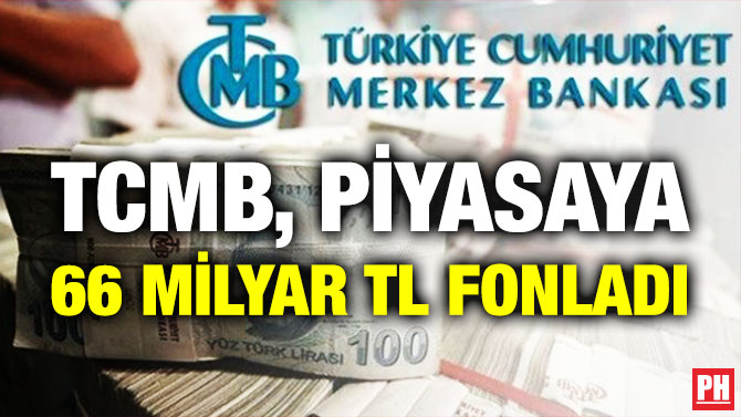TCMB, Piyasaya 66 Milyar TL Fonladı