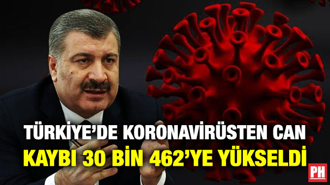 Türkiye’de Koronavirüsten Can Kaybı 30 Bin 462’ye Yükseldi