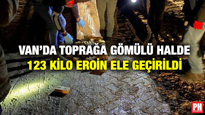 Van’da Toprağa Gömülü Halde 123 Kilo Eroin Ele Geçirildi