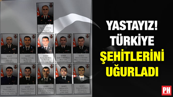 Yastayız! Türkiye Şehitlerini Uğurladı