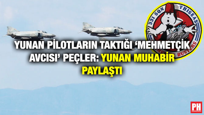 Yunan Pilotların Taktığı ‘Mehmetçik Avcısı’ Peçler: Yunan Muhabir Paylaştı