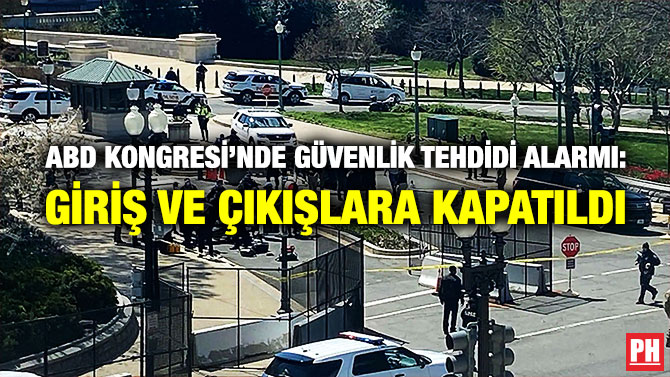 ABD Kongresi’nde Güvenlik Tehdidi Alarmı: Giriş ve Çıkışlara Kapatıldı