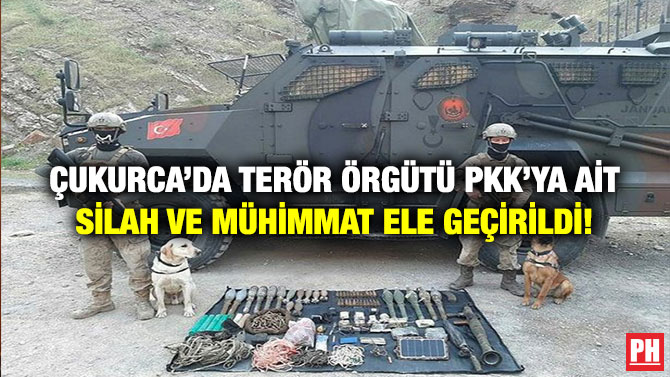 Çukurca’da Terör Örgütü PKK’ya ait Silah ve Mühimmat Ele Geçirildi!