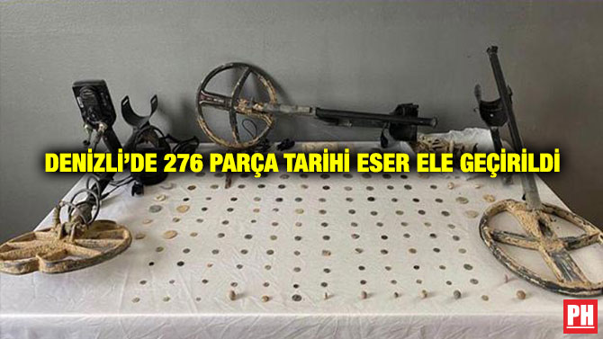 Denizli’de 276 Parça tarihi Eser Ele Geçirildi