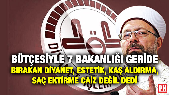 Bütçesiyle 7 Bakanlığı Geride Bırakan Diyanet, Estetik, Kaş Aldırma, Saç Ektirme Caiz Değil Dedi