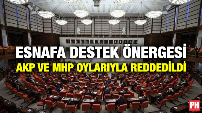 Esnafa Destek Önergesi AKP ve MHP Oylarıyla Reddedildi