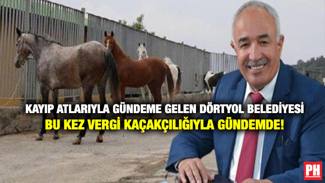 Kayıp Atlarıyla Gündeme Gelen Dörtyol Belediyesi Bu Kez Vergi Kaçakçılığıyla Gündemde!