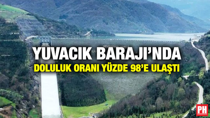 Yuvacık Barajı’nda Doluluk Oranı Yüzde 98’e Ulaştı