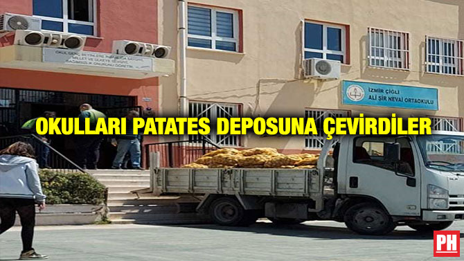 Okulları Patates Deposuna Çevirdiler