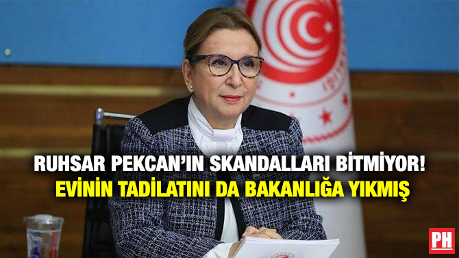 Ruhsar Pekcan’ın Skandalları Bitmiyor! Evinin Tadilatını da Bakanlığa Yıkmış