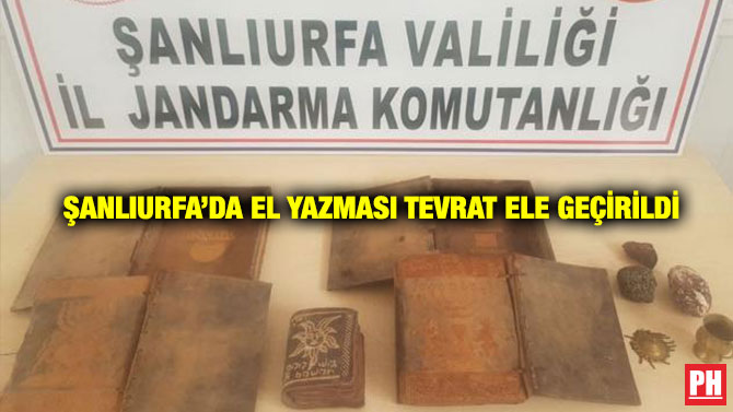 Şanlıurfa’da El Yazması Tevrat Ele Geçirildi