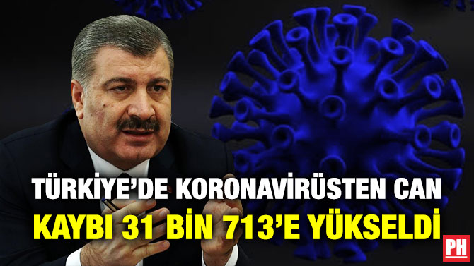 Türkiye’de Koronavirüsten Can Kaybı 31 Bin 713’e Yükseldi