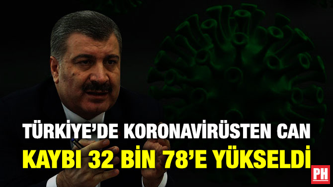 Türkiye’de Koronavirüsten Can Kaybı 32 Bin 78’e Yükseldi