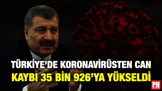 Türkiye’de Koronavirüsten Can Kaybı 35 Bin 926’ya Yükseldi