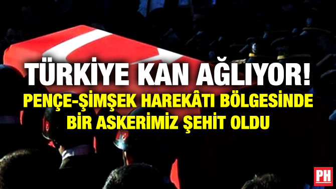 Türkiye Kan Ağlıyor! Pençe-Şimşek Harekâtı Bölgesinde Bir Askerimiz Şehit Oldu
