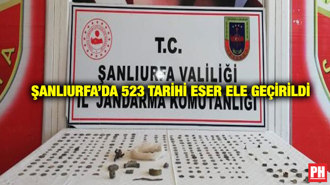 Şanlıurfa’da 523 Tarihi Eser Ele Geçirildi