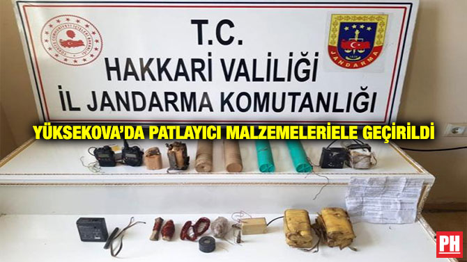 Yüksekova’da Patlayıcı Malzemeleri Ele Geçirildi
