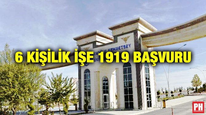 6 Kişilik İşe 1919 Başvuru