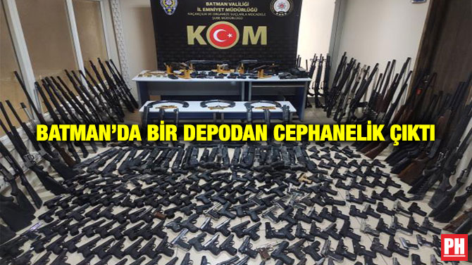 Batman’da Bir Depodan Cephanelik Çıktı