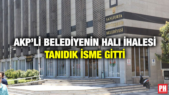 AKP’li Belediyenin Halı İhalesi Tanıdık İsme Gitti