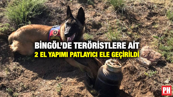 Bingöl’de Teröristlere Ait 2 El Yapımı Patlayıcı Ele Geçirildi