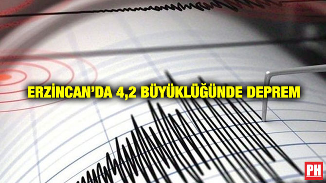 Erzincan’da 4,2 Büyüklüğünde Deprem