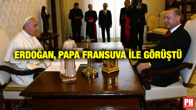 Erdoğan, Papa Fransuva ile Görüştü