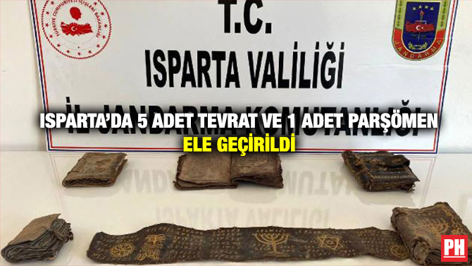 Isparta’da 5 Adet Tevrat ve 1 Adet Parşömen Ele Geçirildi