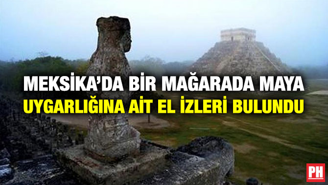 Meksika’da Bir Mağarada Maya Uygarlığına ait El İzleri Bulundu