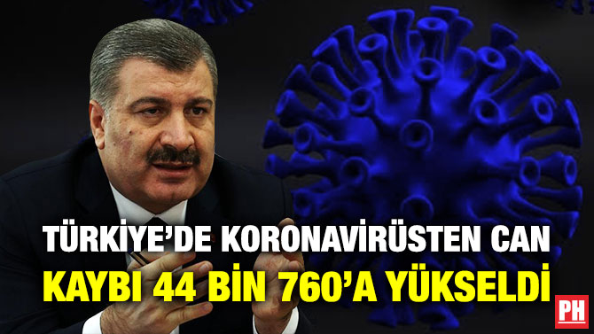 Türkiye’de Koronavirüsten Can Kaybı 44 Bin 760’a Yükseldi