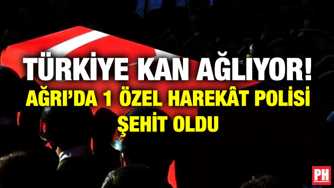 Türkiye Kan Ağlıyor! Ağrı’da 1 Özel Harekât Polisi Şehit Oldu