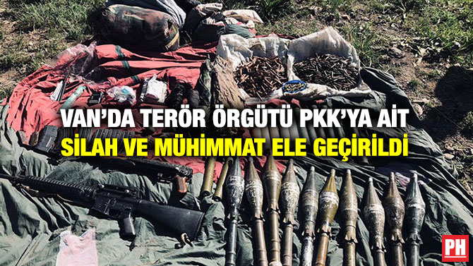 Van’da Terör Örgütü PKK’ya ait Silah ve Mühimmat Ele Geçirildi