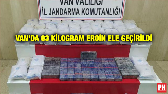 Van’da 83 Kilogram Eroin Ele Geçirildi