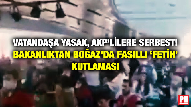 Vatandaşa Yasak, AKP’lilere Serbest! Bakanlıktan Boğaz’da Fasıllı ‘Fetih’ Kutlaması