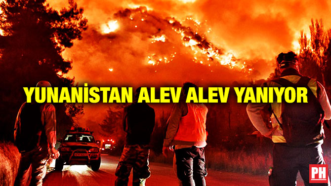 Yunanistan Alev Alev Yanıyor