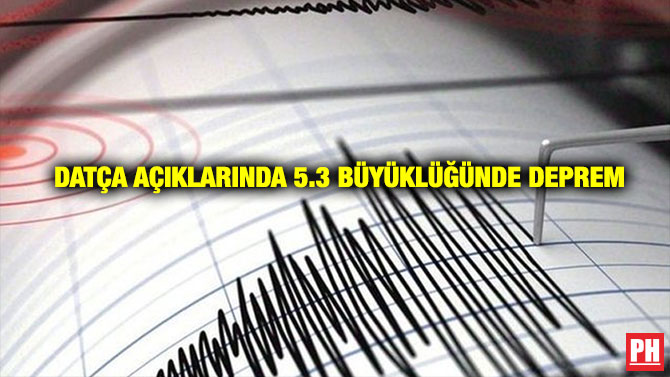 Datça Açıklarında 5.3 Büyüklüğünde Deprem