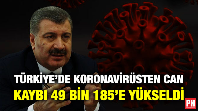Türkiye’de Koronavirüsten Can Kaybı 49 Bin 185’e Yükseldi