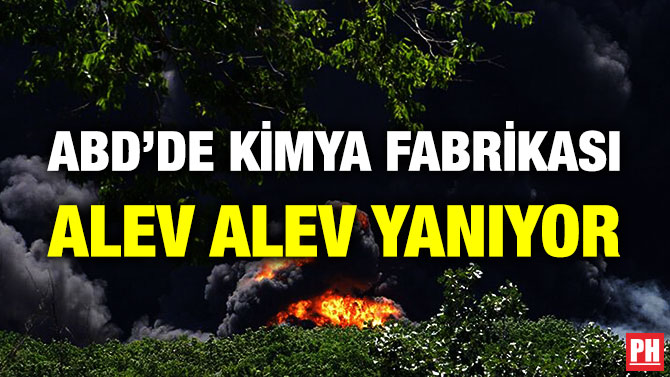 ABD’de Kimya Fabrikası Alev Alev Yanıyor