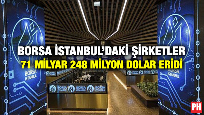 Borsa İstanbul’daki Şirketler 71 Milyar 248 Milyon Dolar Eridi