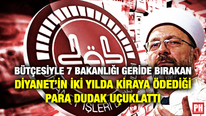 Bütçesiyle 7 Bakanlığı Geride Bırakan Diyanet’in İki Yılda Kiraya Ödediği Para Dudak Uçuklattı