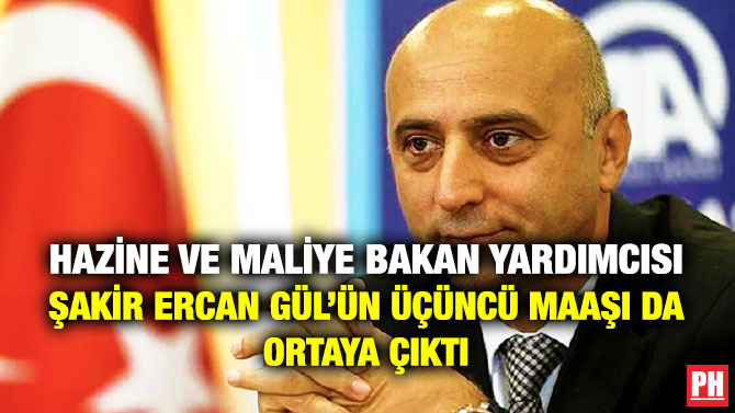 Hazine ve Maliye Bakan Yardımcısı Şakir Ercan Gül’ün Üçüncü Maaşı da Ortaya Çıktı