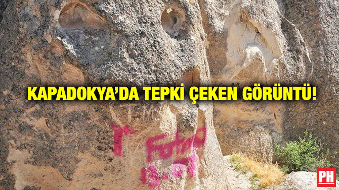 Kapadokya’da Tepki Çeken Görüntü!
