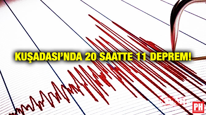 Kuşadası’nda 20 Saatte 11 Deprem!