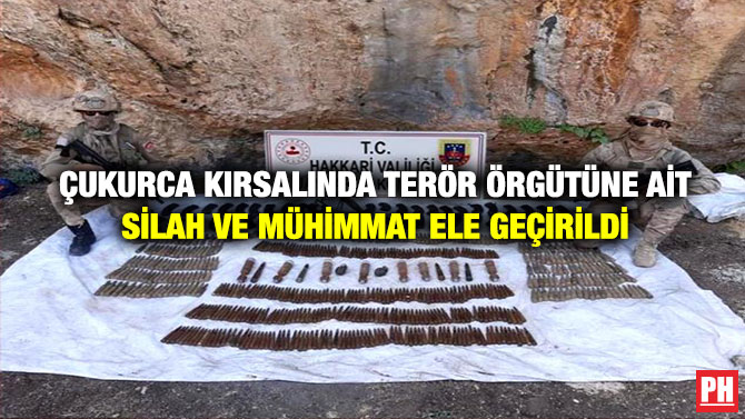 Çukurca Kırsalında Terör Örgütüne ait Silah ve Mühimmat Ele Geçirildi