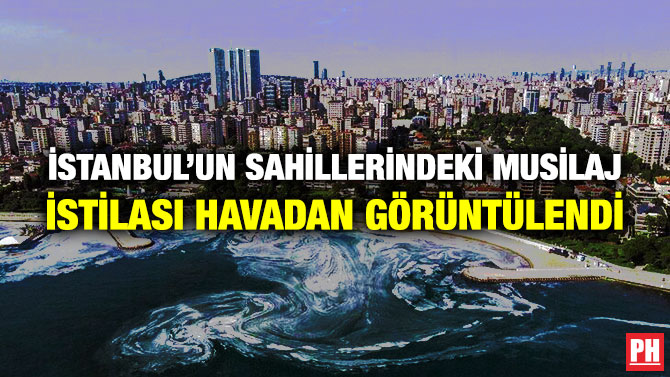 İstanbul’un Sahillerindeki Musilaj İstilası Havadan Görüntülendi