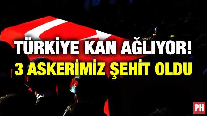 Türkiye Kan Ağlıyor! 3 Askerimiz Şehit Oldu